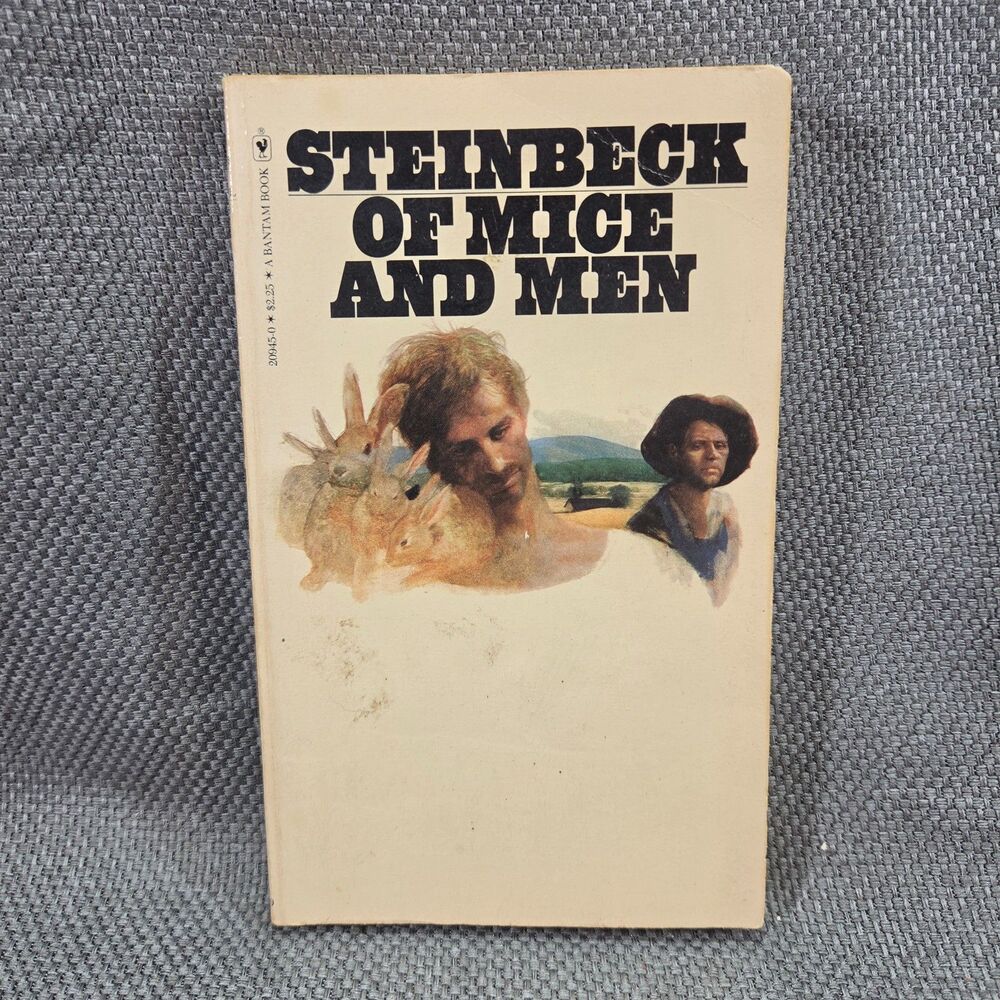 Vintage 1982 Of Mice and Men John Steinbeck Bantam Mass Market Paperback